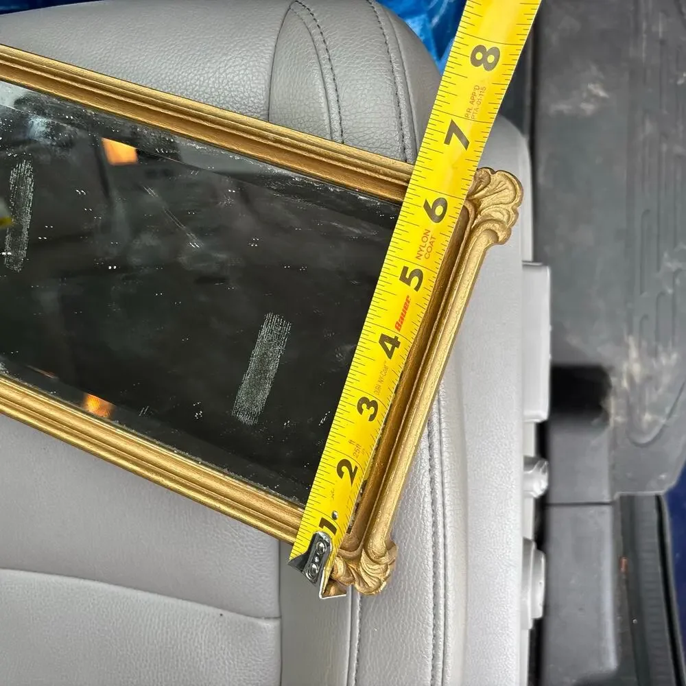 Vintage HOMCO Beveled Gold Vanity Wall Mirror Hollywood #2623 USA 1985 10